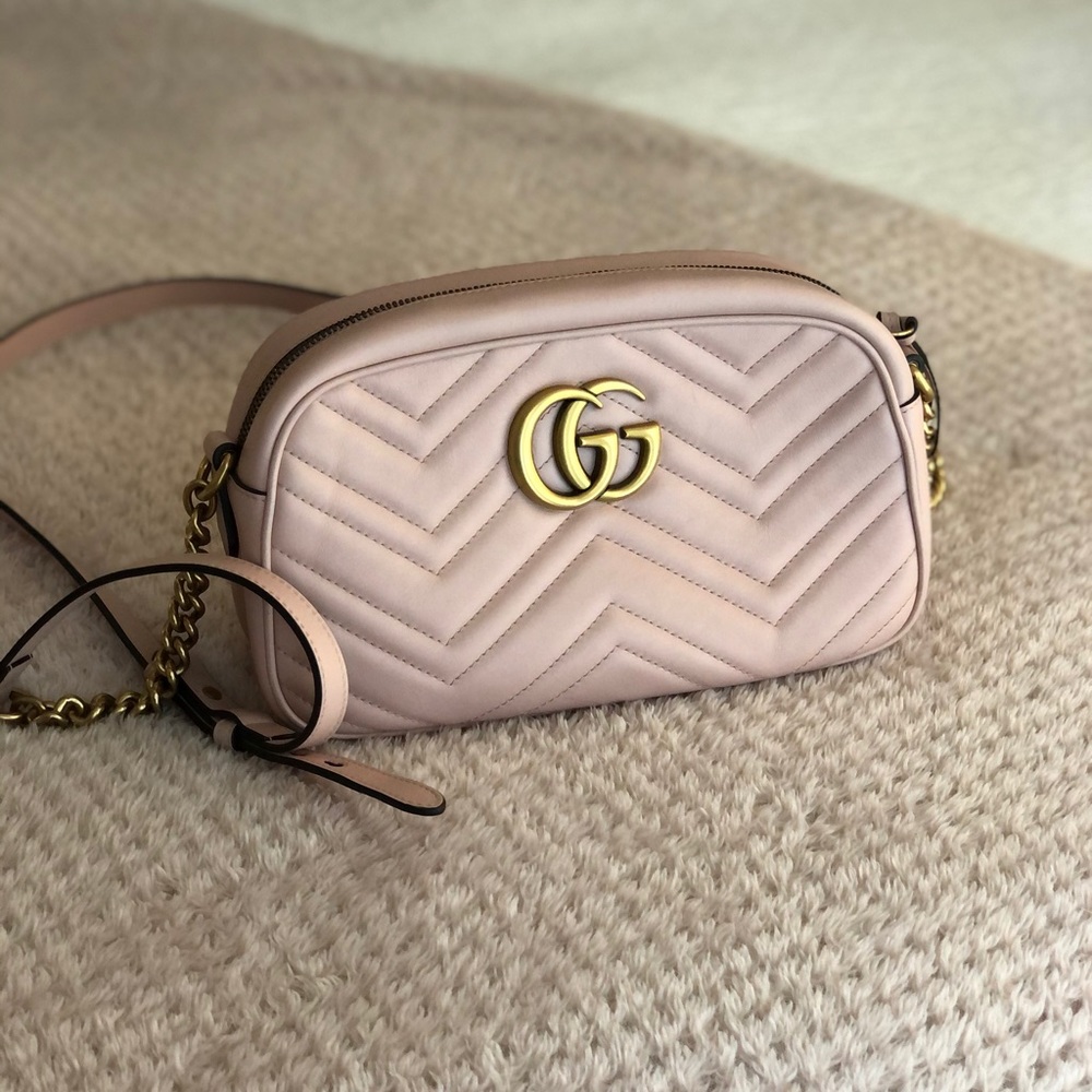 GG Marmont small matelassé shoulder bag